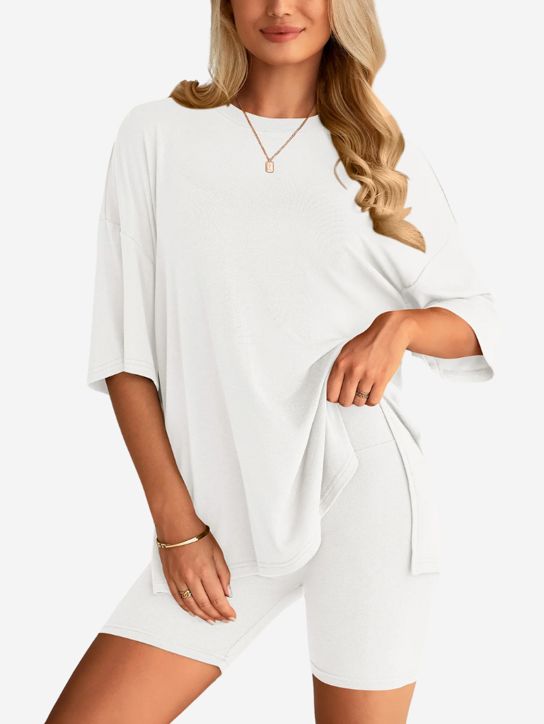 Danielle Duo Set | Oversized T-shirt & Short voor Dames met Comfortabele Pasvorm