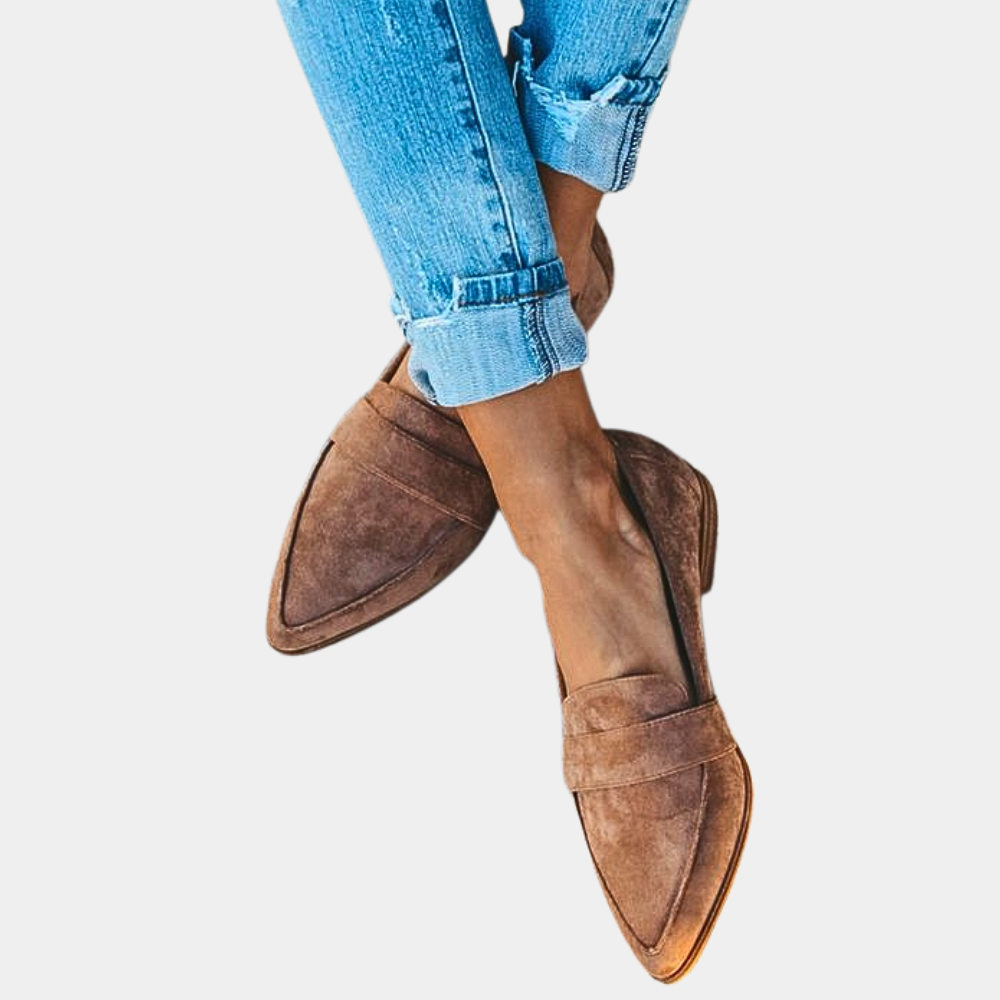 Elegante Suèdelook Loafers | Dames instappers met comfortabele pasvorm en tijdloze stijl