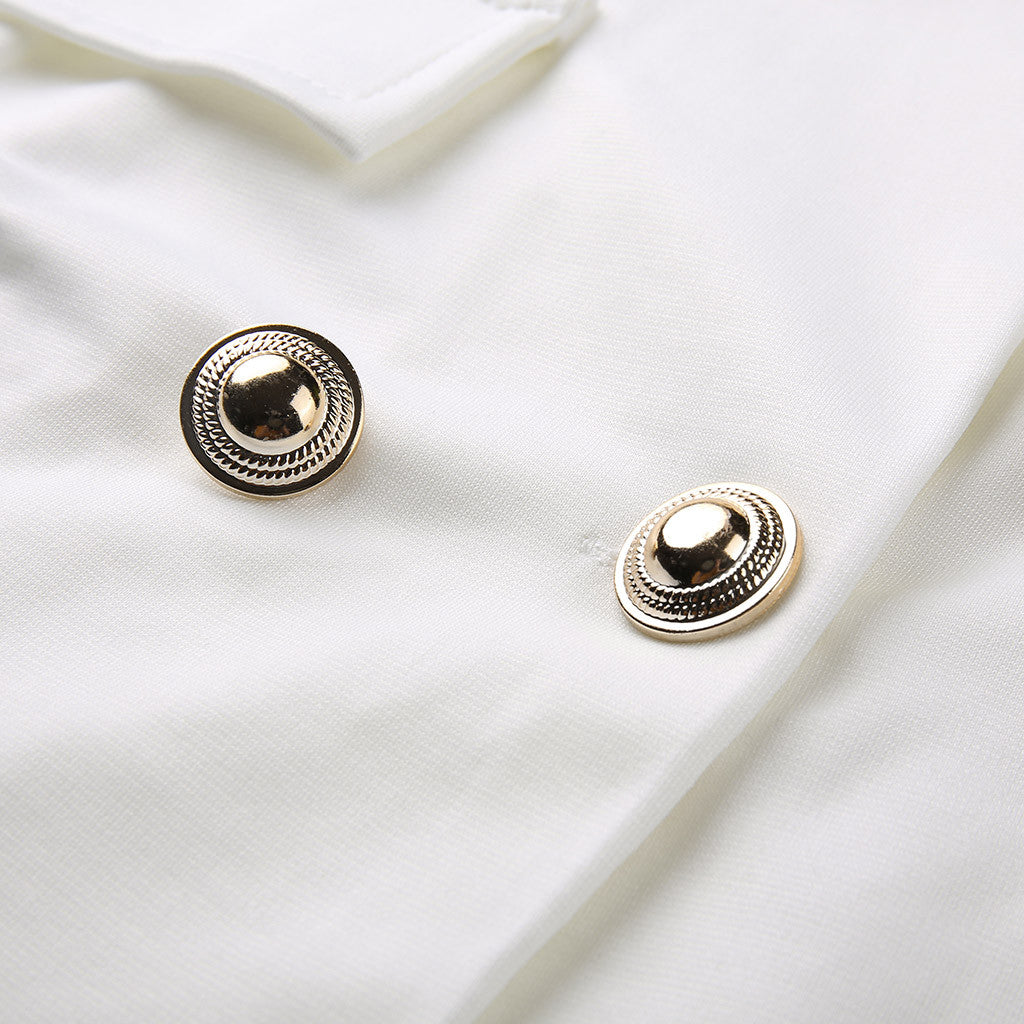 Lara | Slim Fit Blazerjurk voor Dames met Elegante O-hals en Riempasvorm