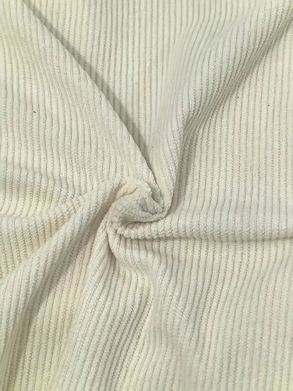 Corduroy Jacket | Dames jas van ribstof met ritssluiting en rechte pasvorm