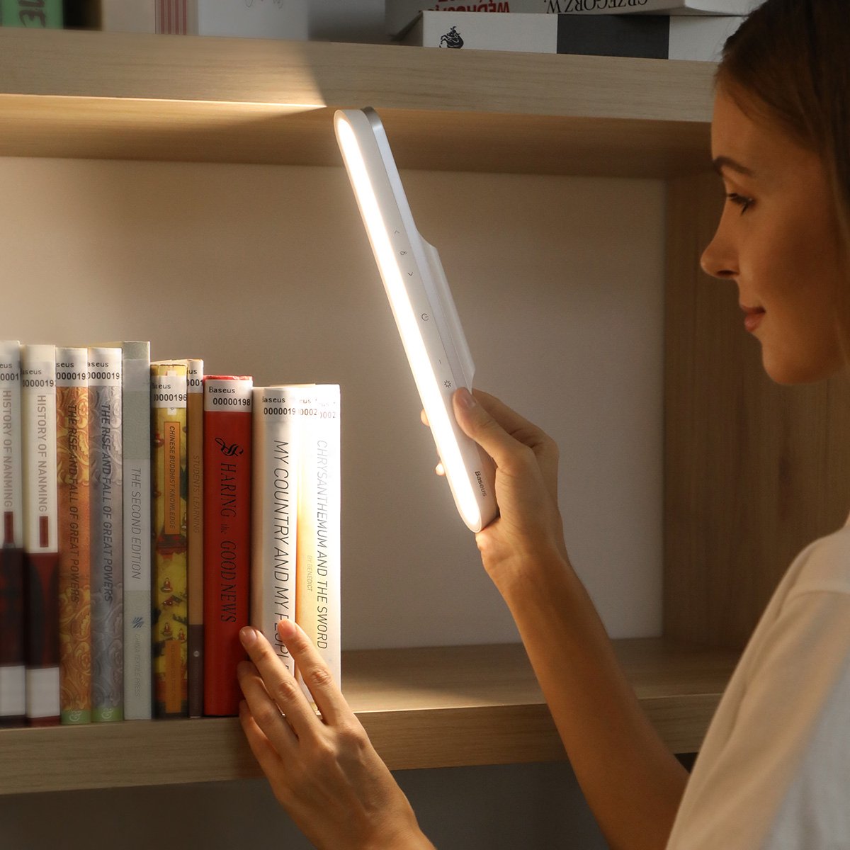 Draadloze LED Lichtbalk – Oplaadbaar, Modern Design voor Binnen en Buitenverlichting