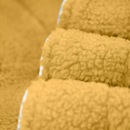 Sherpa Badjas – Koraal Fleece, Stijlvolle Shawl Kraag met Tailleband en Zakken voor Thuisgebruik