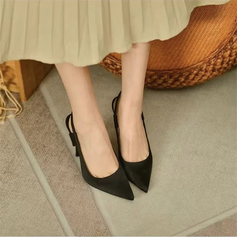 Nadine | Dames Slingback Pumps met Puntige Neus en Hoge Hak – Elegant, Verfijnd en Comfortabel