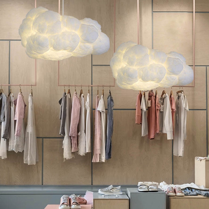 Wolken Hanglamp – Wit, Dromerig Design voor Slaapkamer of Kinderkamer Decoratie