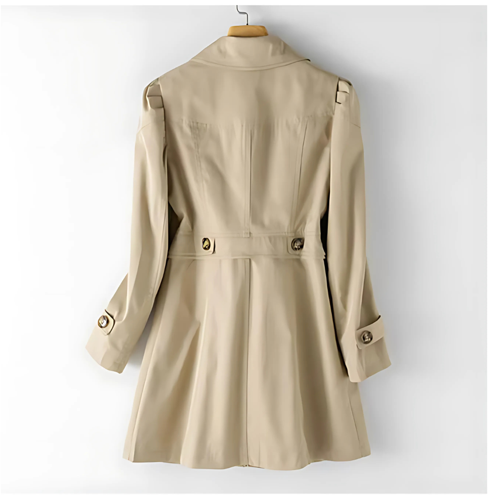Eliza | Dames Trenchcoat – Lichtgewicht Trenchcoat met Elegante Snit en Vrouwelijke Belijning