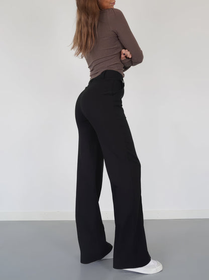 High Waist Pantalon | Dames broek met hoge taille en tijdloze elegantie