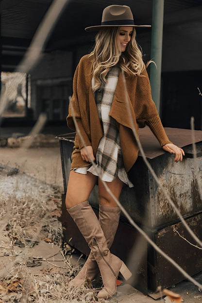 Dames Kniehoge Laarzen – Suede, Herfst/Winter, Casual en Avondkleding