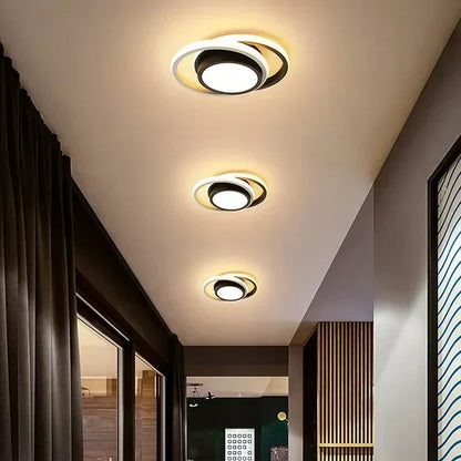 Moderne Plafondlamp – Aluminium en Acryl, Dubbel Ring Design voor Woonkamer of Slaapkamer Verlichting