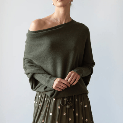 Dames Oversized Gebreide Trui – Casual voor Herfst en Winter