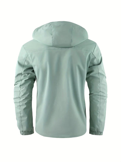 Heren Waterdichte Winterjas – Met Capuchon, Casual, Geschikt voor Koude Weer