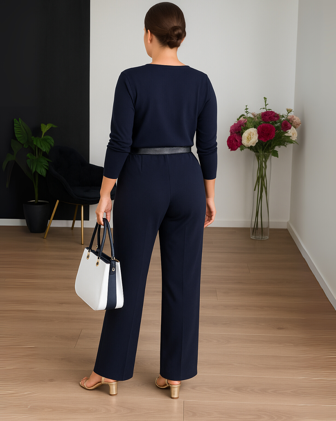 Dames Drie-delige Set – Elegante Pasvorm, Geschikt voor Casual en Avondkleding