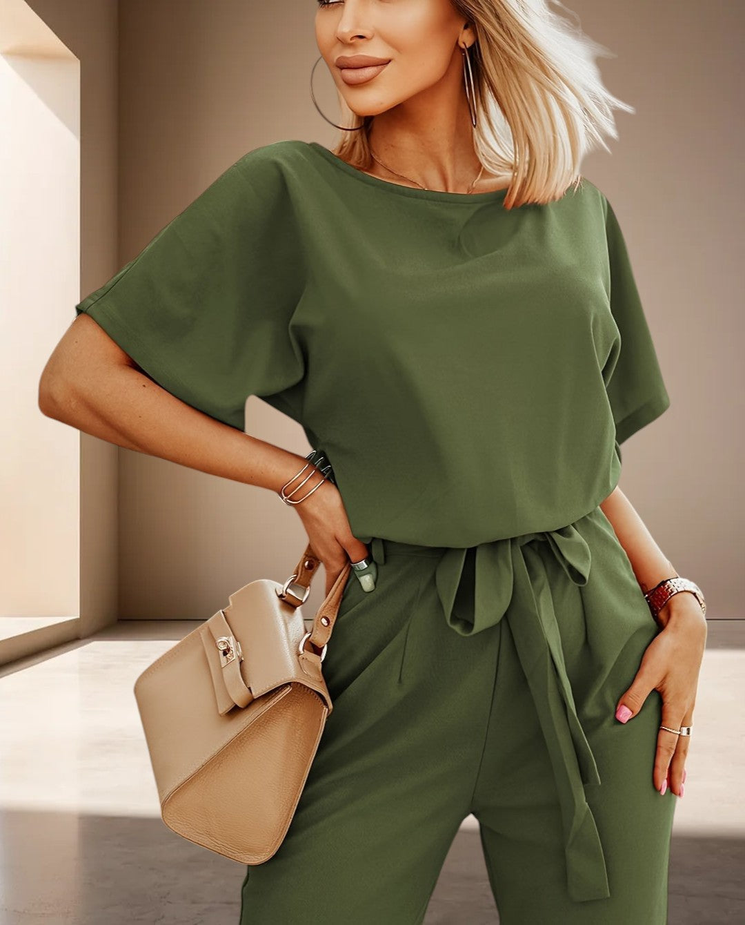 Yvaine | Dames Jumpsuit – Brede Pijpen Jumpsuit voor Vrouw met Tijdloos Elegant Design