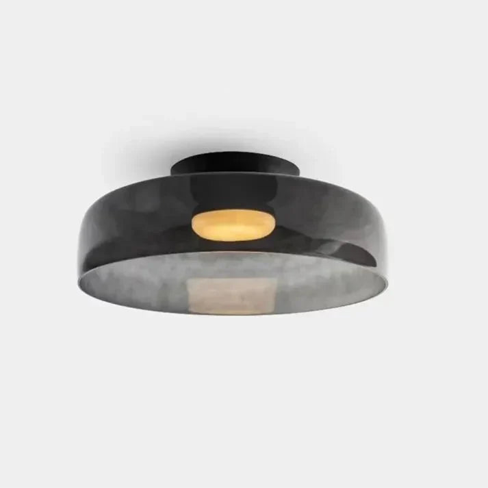 Glazen Plafondlamp – Transparant, Scandinavisch Design met Driekleuren LED voor Woonkamer of Eetkamer
