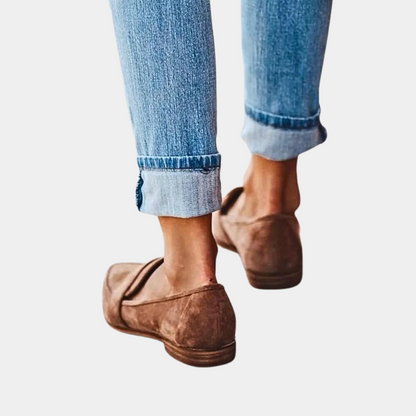 Elegante Suèdelook Loafers | Dames instappers met comfortabele pasvorm en tijdloze stijl