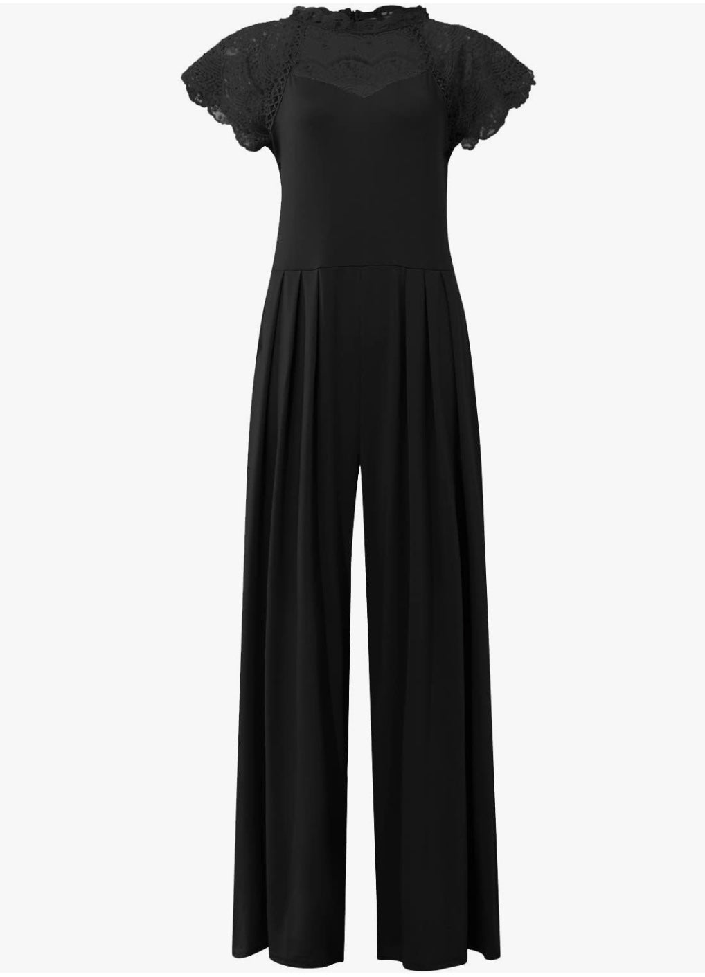 Yaira | Dames Jumpsuit – Elegante Jumpsuit met Luxe Kant en Hoge Taille voor Avondfeesten