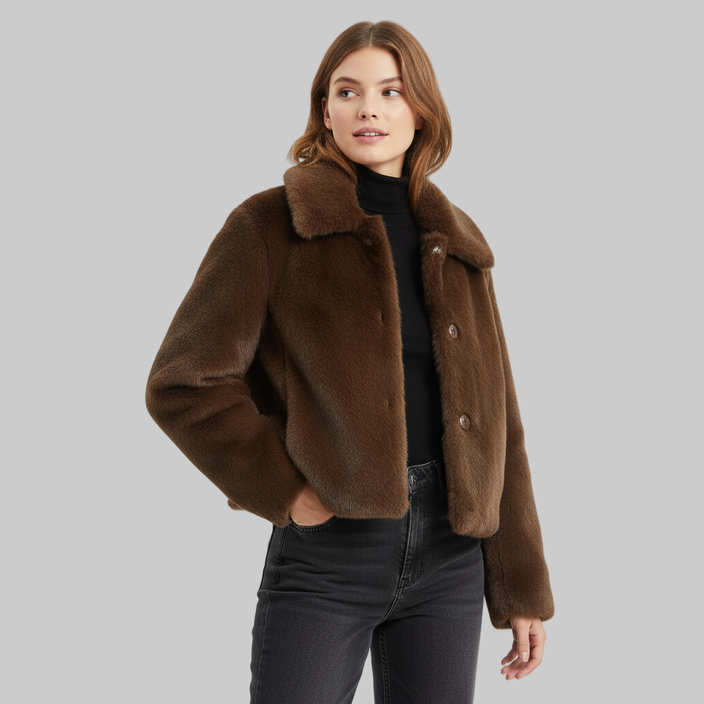Dames Lange Mouwen Jasje – Faux Fur, Casual Jasje