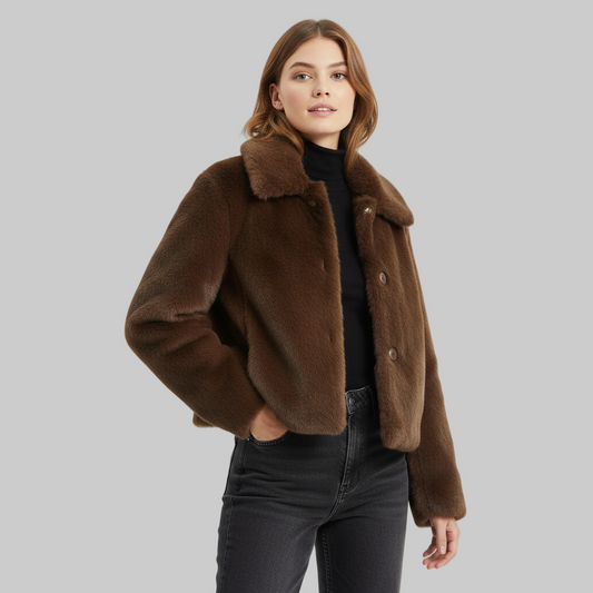 Dames Lange Mouwen Jasje – Faux Fur, Casual Jasje
