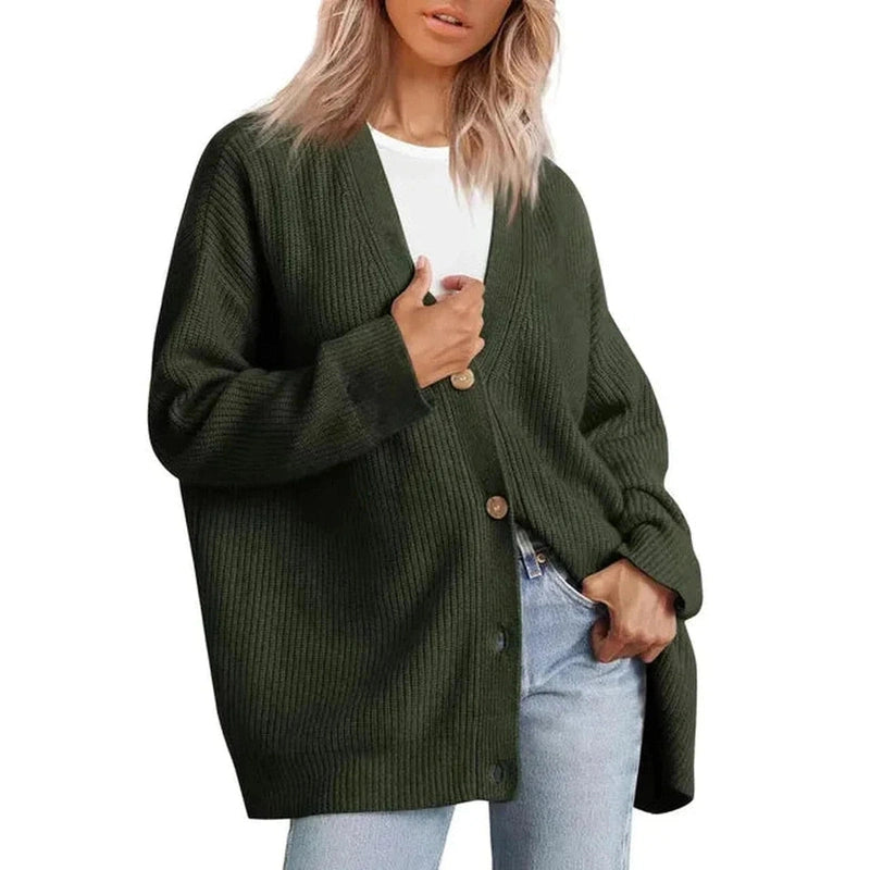 Dames Oversized Vest – Zachte Wolmix, Casual voor Herfst en Winter