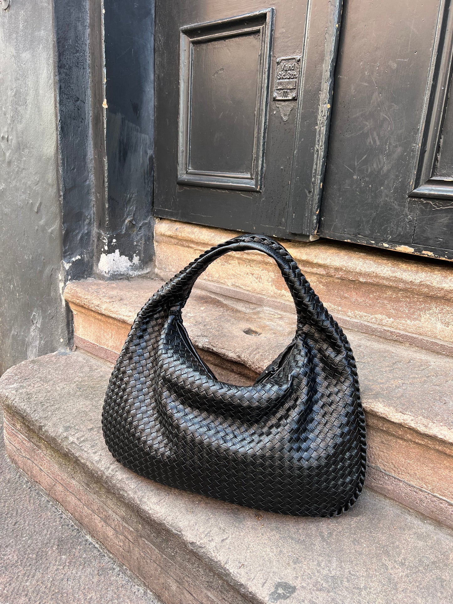 NOLA Everyday Bag | Trendy gevlochten Dames Tas van Vegan Leer met Ruime Indeling