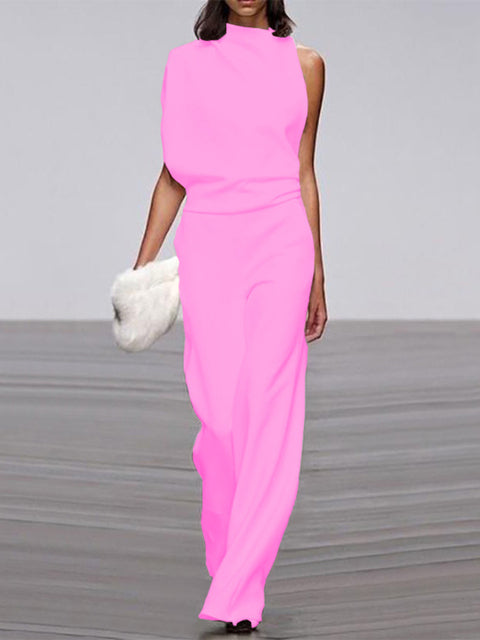 Nova | Jumpsuit voor dames met één schouder - Elegant, comfortabel & perfect voor speciale gelegenheden