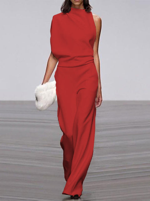 Nova | Jumpsuit voor dames met één schouder - Elegant, comfortabel & perfect voor speciale gelegenheden