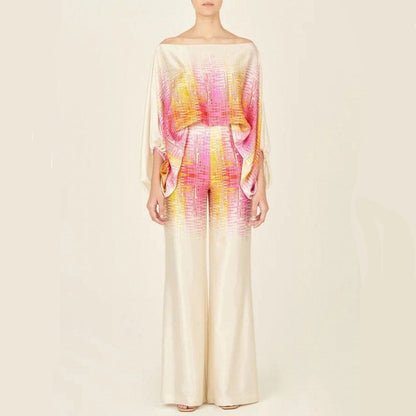 Paola | Satijnen Tweedelige Set Dames – met Glanzende Afwerking en Flatterende Pasvorm