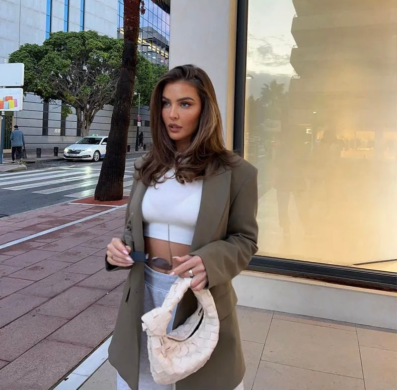 Blazer voor dames met oversized silhouet en chique uitstraling