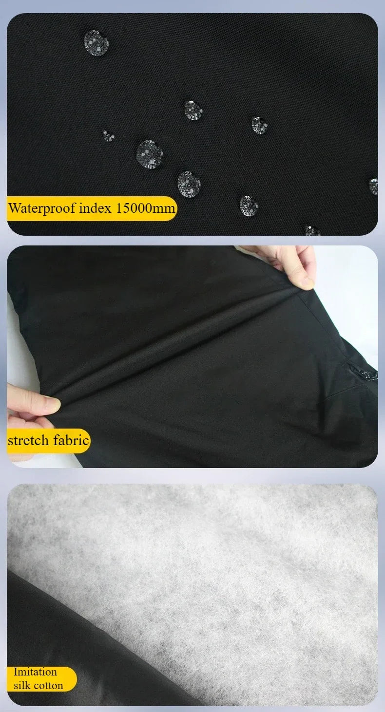 Dames Waterdichte en Winddichte Snowpants – Thermisch, Zwart, Ideaal voor Skiën en Snowboarden in de Winter