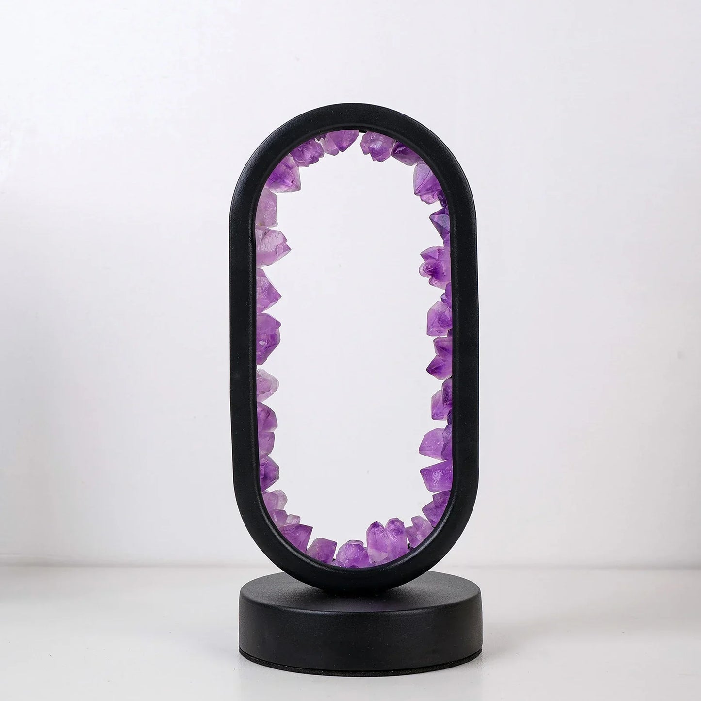 Amethist Lamp – Natuurlijke Paarse Kristallen voor Rustgevende Verlichting in Slaapkamer of Meditatiehoek