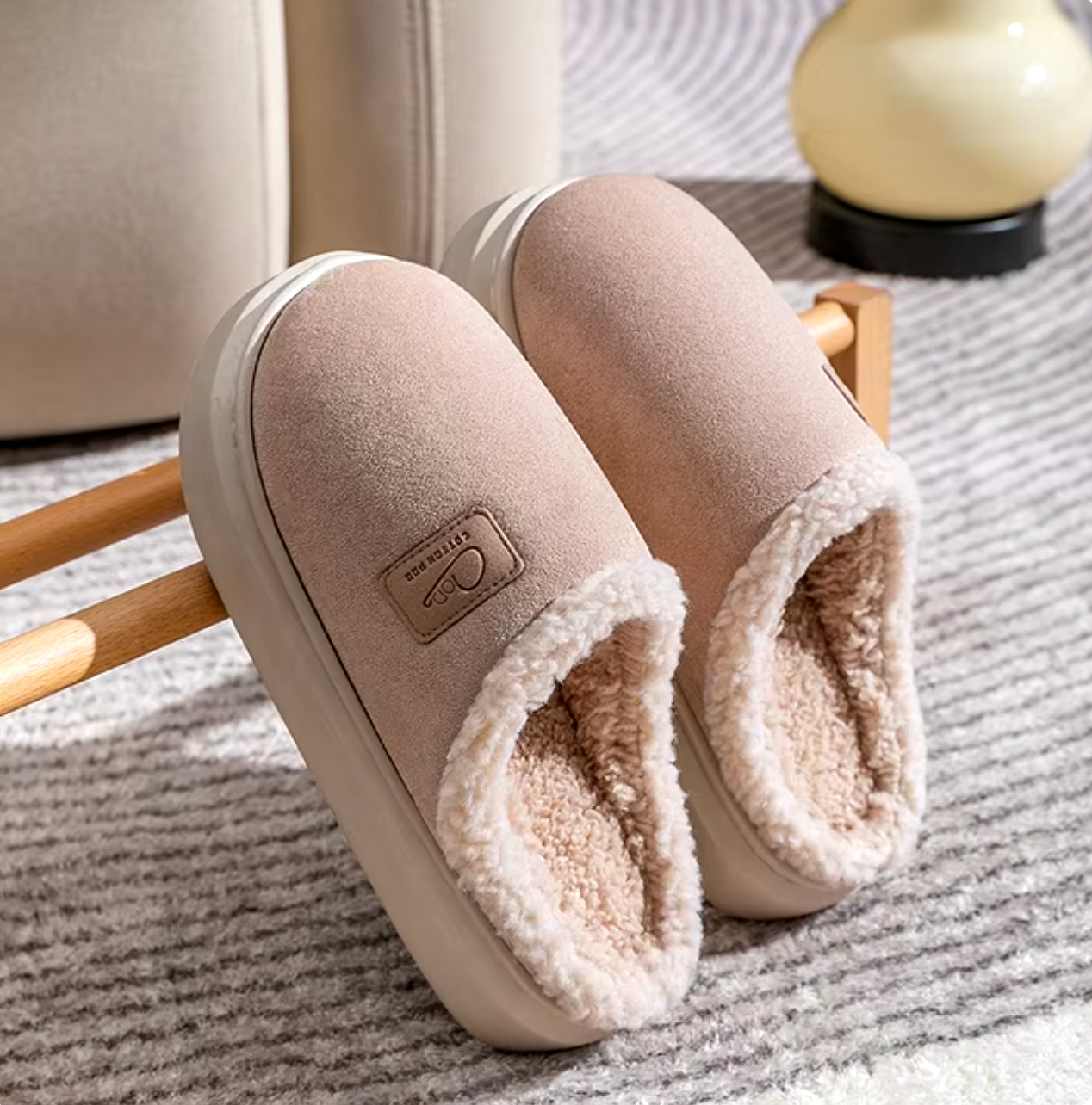 Dames Schapenvacht Pantoffels – Warm, Comfortabel voor Thuis