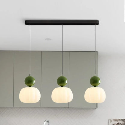 Hanglamp | Moderne metalen hanglamp met 3 lichtpunten in crème en andere kleuren