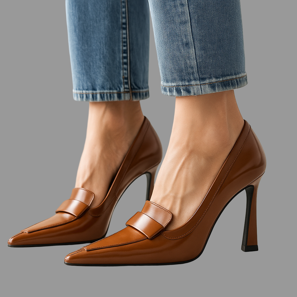 Dames Stiletto Hakken – Hoogglanzend Leer, Casual en Avondkleding