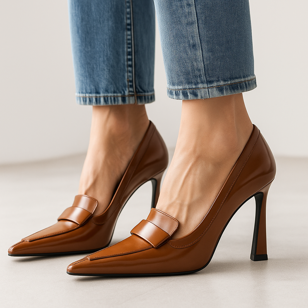 Dames Stiletto Hakken – Hoogglanzend Leer, Casual en Avondkleding