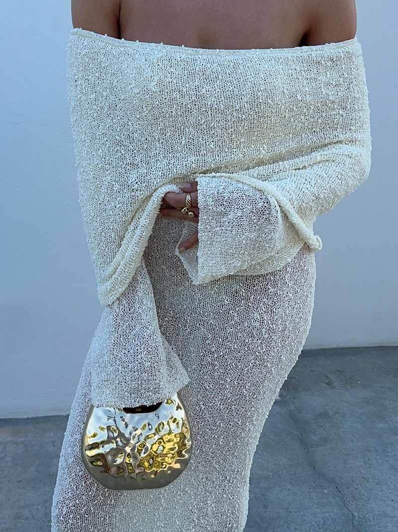 MARISOL | Off Shoulder Maxi-Jurk