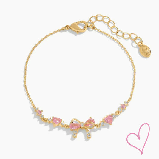 Dames armband met strikdesign en verstelbare pasvorm