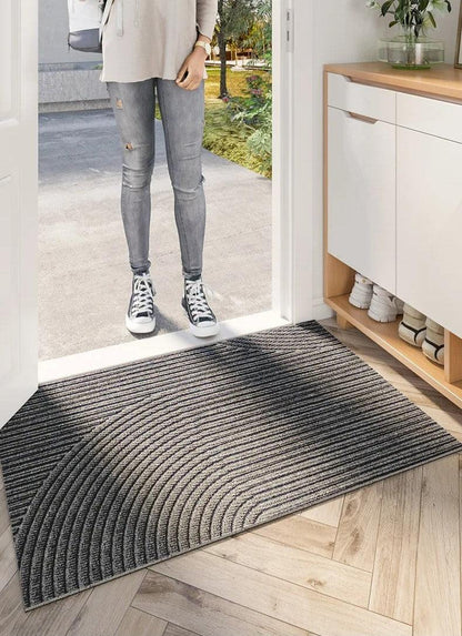 Antislip Droogloopmat – PVC, Grijs, Eenvoudig Ontwerp voor Binnenruimtes en Ingangen