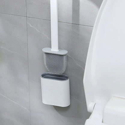Siliconen Toiletborstel – Antibacterieel, Flexibel Design voor Efficiënte Toiletreiniging en Makkelijk Onderhoud