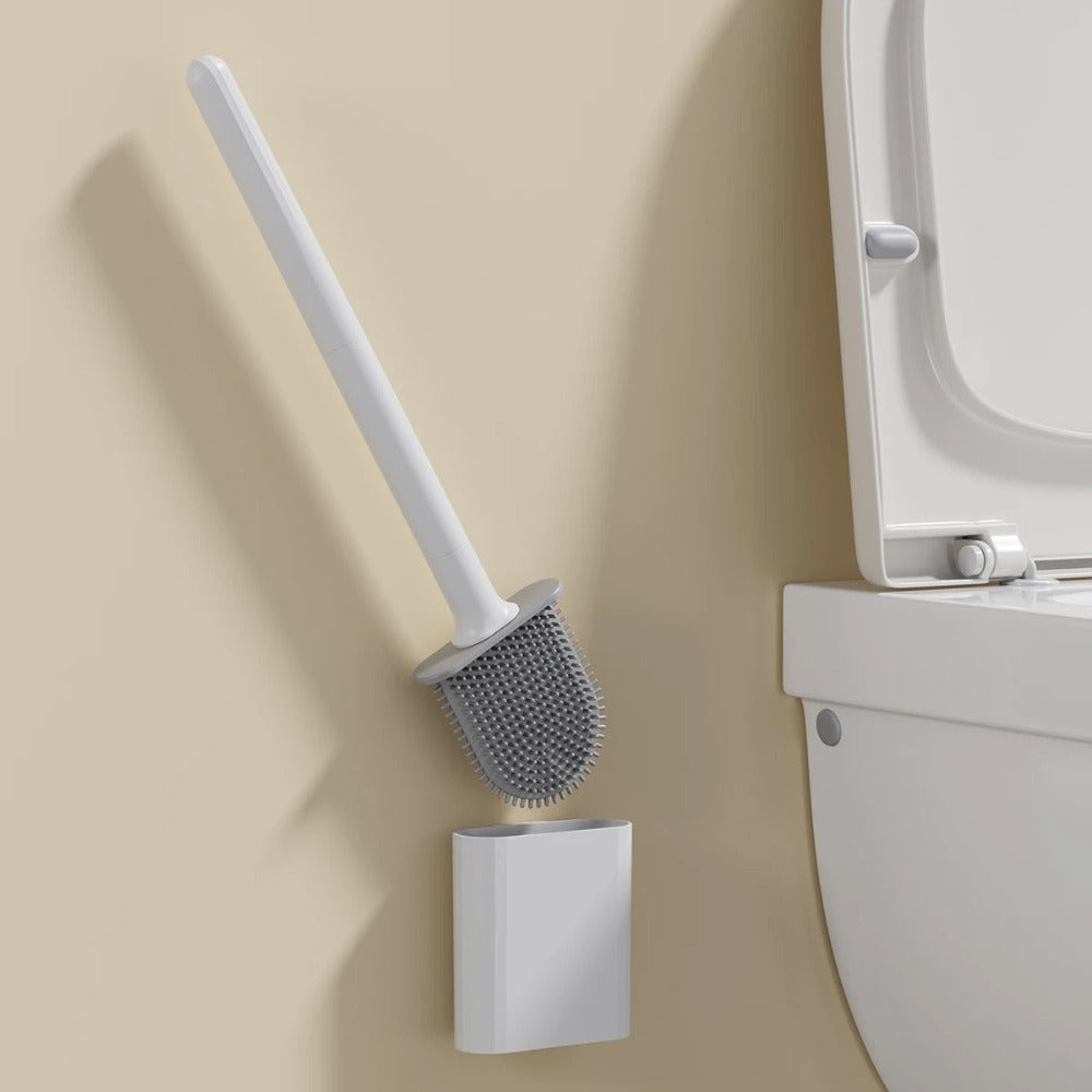 Siliconen Toiletborstel – Antibacterieel, Flexibel Design voor Efficiënte Toiletreiniging en Makkelijk Onderhoud