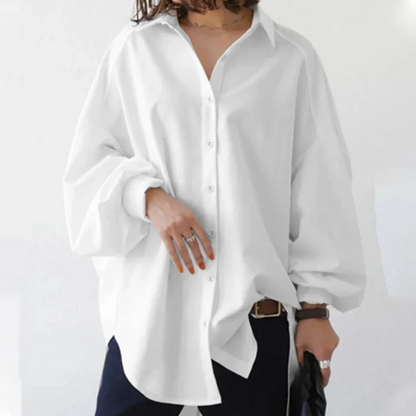 Emma | Dames Oversized Blouse – Stijlvolle, Comfortabele Pasvorm voor Elke Gelegenheid