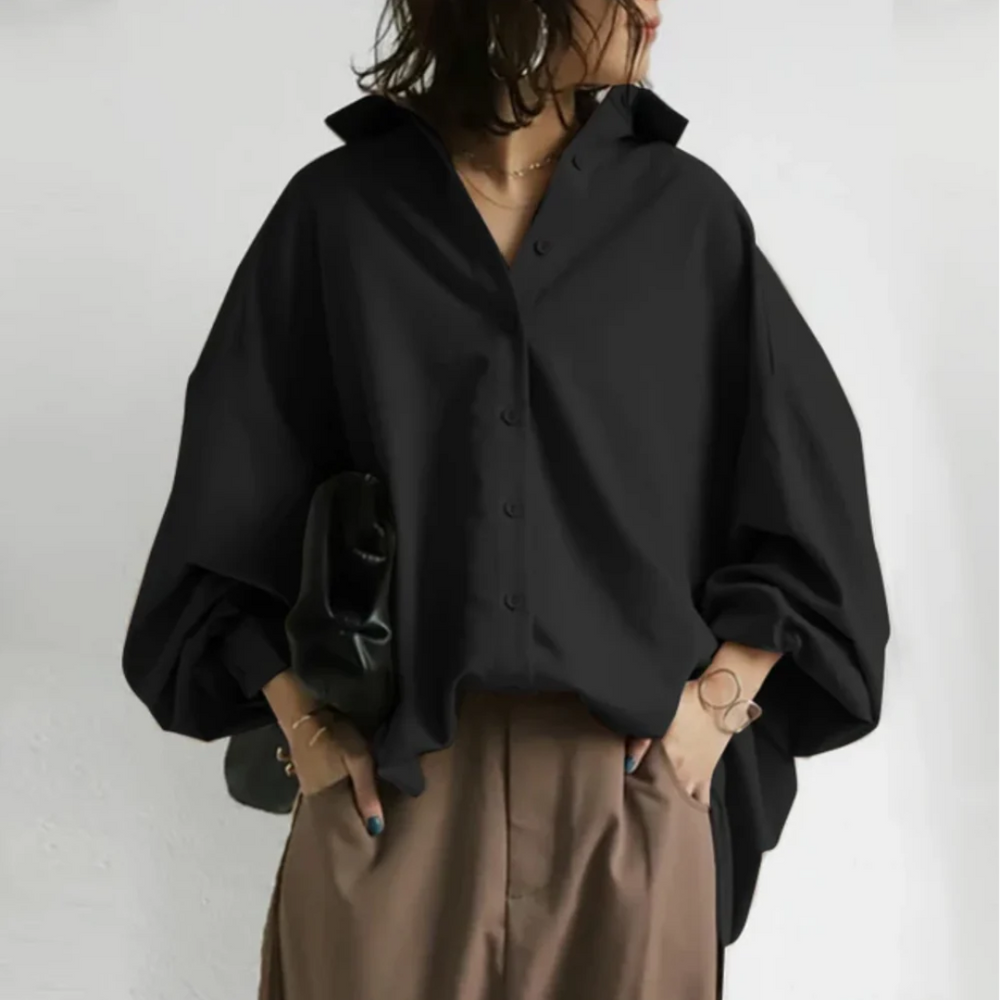 Nala | Dames Oversized Blouse met Relaxed Silhouet – Luchtig, Chic en Veelzijdig