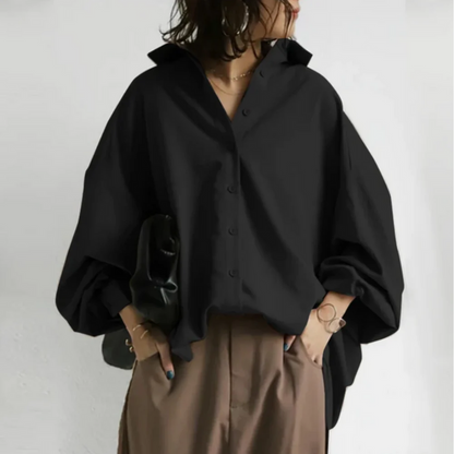 Nala | Dames Oversized Blouse met Relaxed Silhouet – Luchtig, Chic en Veelzijdig