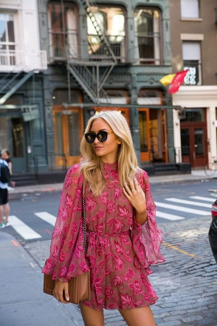 Jessie - Jumpsuit met lange mouwen en open rug voor dames