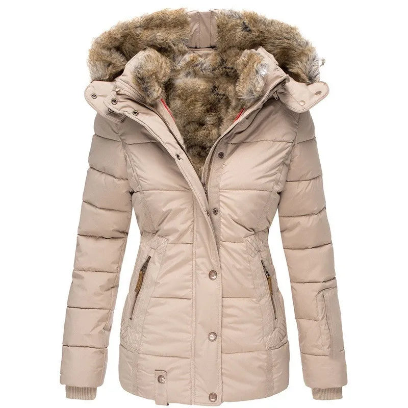 Dames Winterjas met Bontkraag – Casual Jas voor Herfst en Winter
