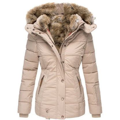 Dames Winterjas met Bontkraag – Casual Jas voor Herfst en Winter