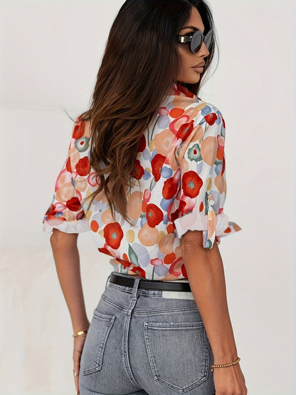 Hannah - Bloemen Blouse