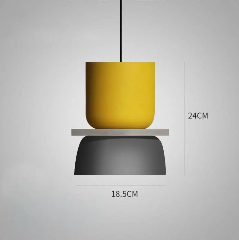Scandinavische Hanglamp – Meerkleurig, Modern Design voor Woonkamer of Eetruimte
