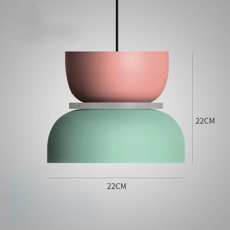 Scandinavische Hanglamp – Meerkleurig, Modern Design voor Woonkamer of Eetruimte