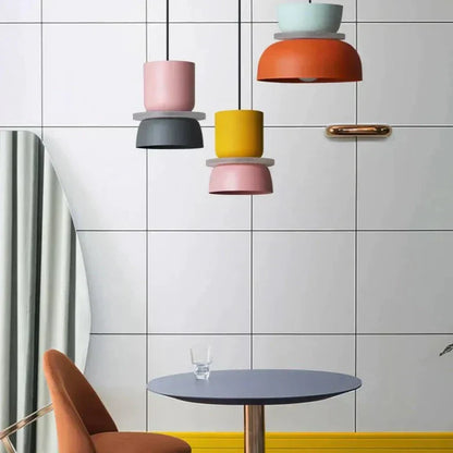 Scandinavische Hanglamp – Meerkleurig, Modern Design voor Woonkamer of Eetruimte