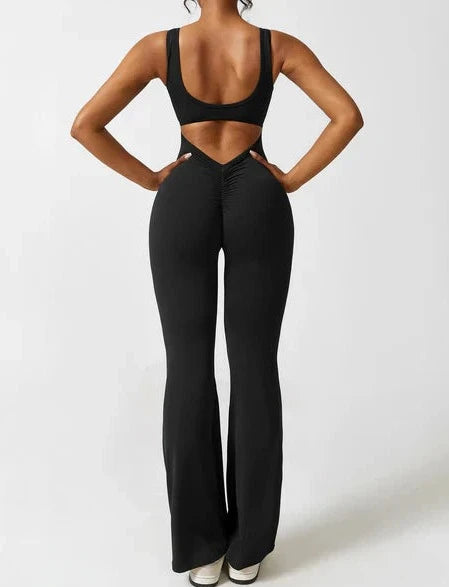 Viral V-Back Scrunch Jumpsuit